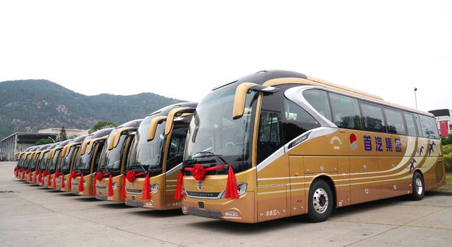 金色榮耀難擋，首汽國(guó)賓車(chē)隊(duì)再添30輛金旅領(lǐng)航者！(圖4)